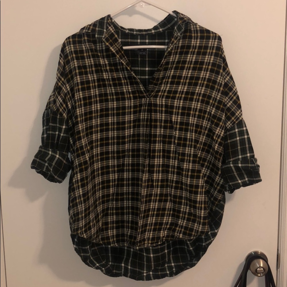 Oversized flannel shirt